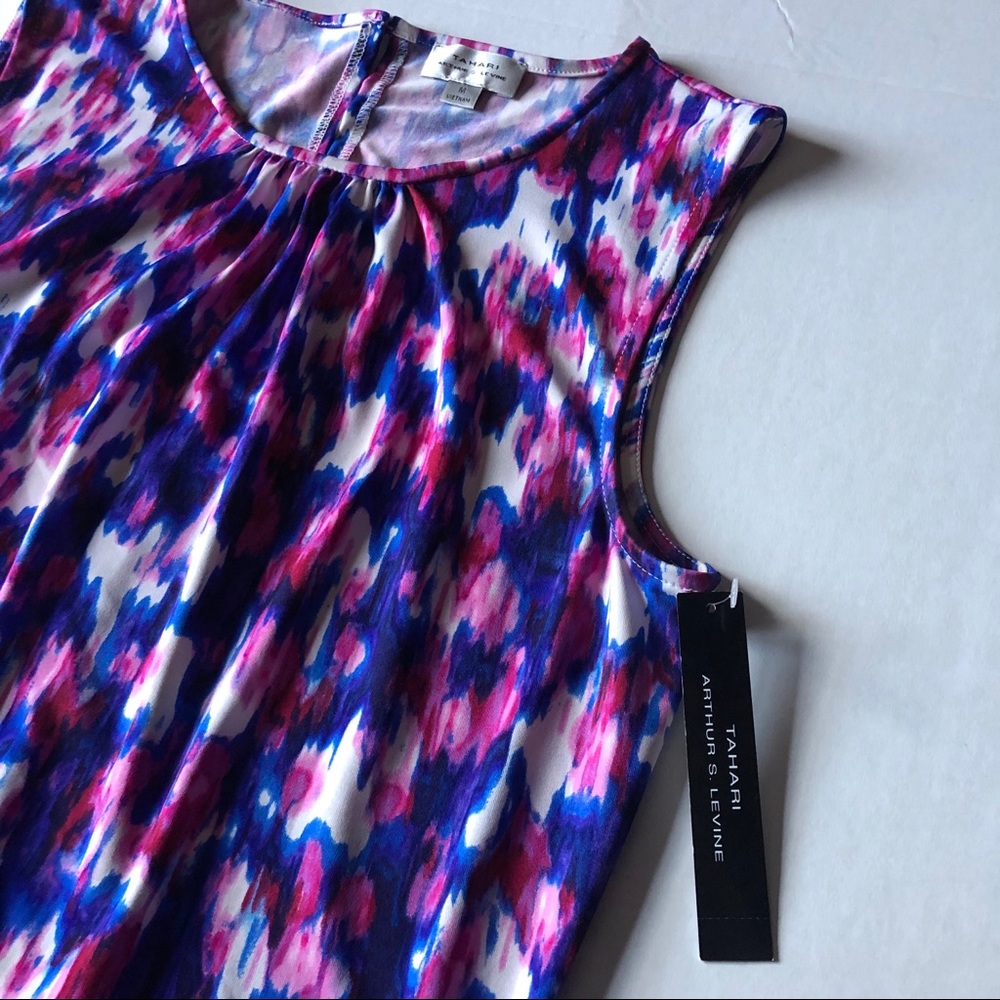Tahari ASL Sleeveless Multicolor Top Size M - Picture 2 of 7